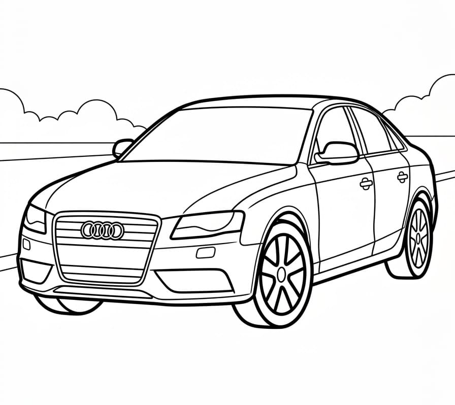 Audi Straordinario da colorare