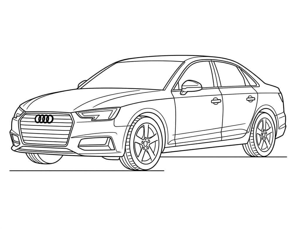 Audi da Stampare da colorare