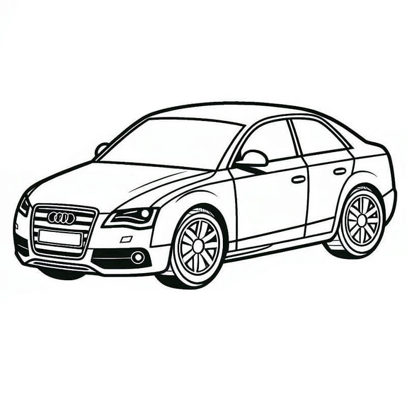 Audi per Bimbi di 2 Anni da colorare