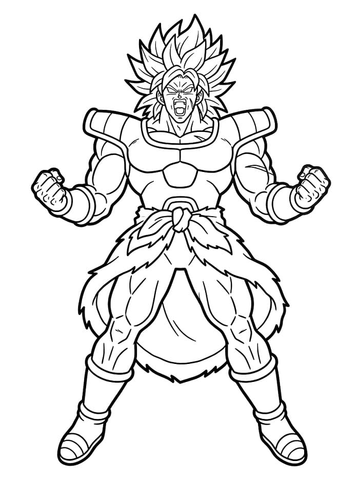 Broly Cartone da colorare