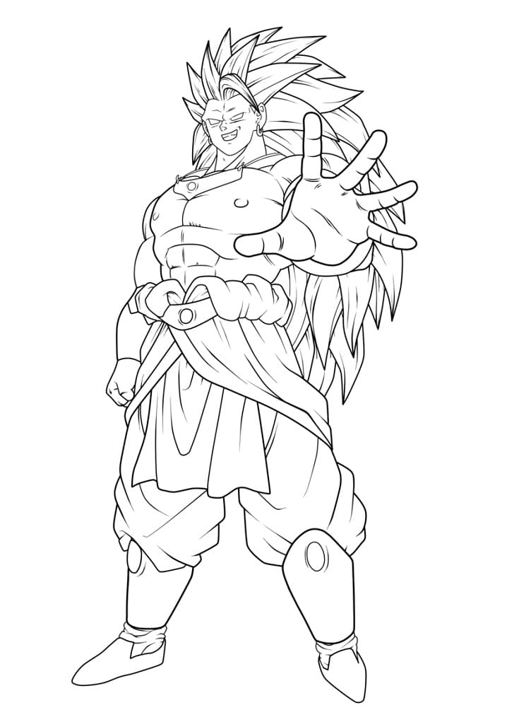 Broly Figo da colorare