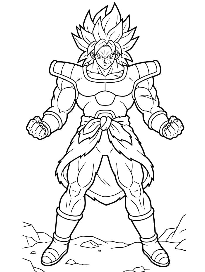 Broly Omaggio da colorare