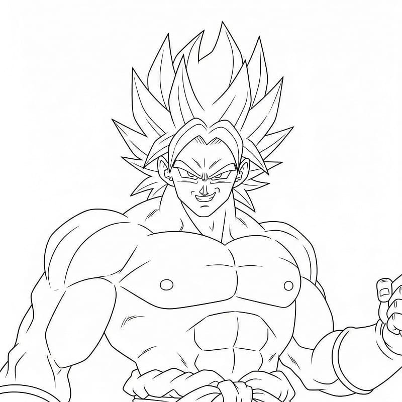 Broly Regalo da colorare