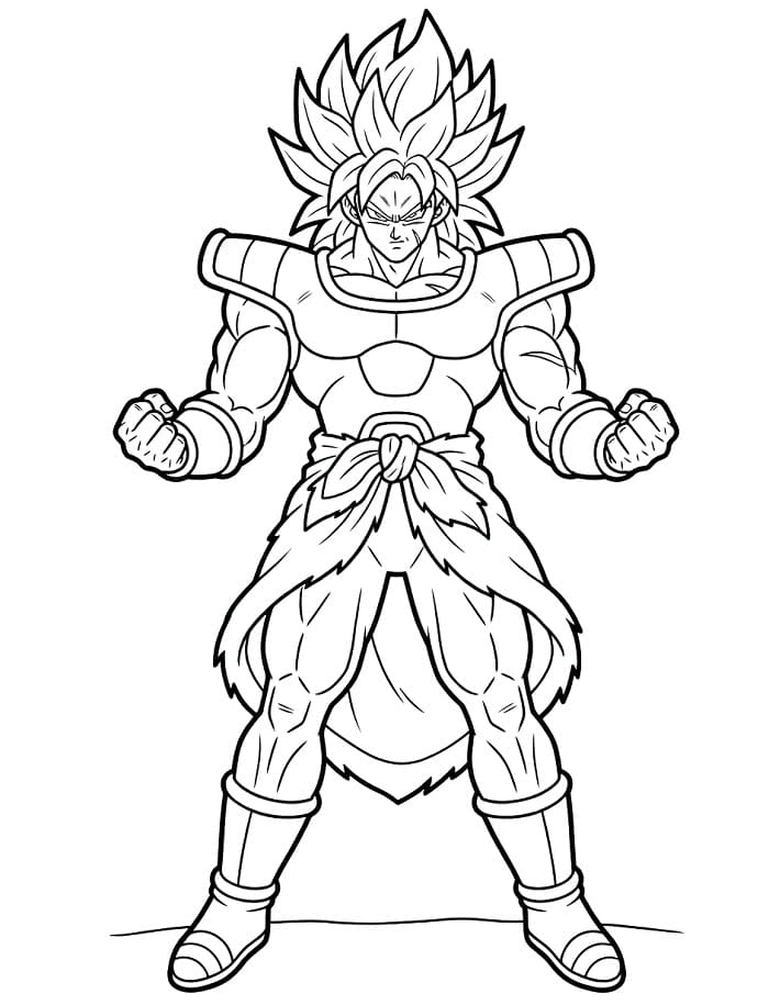Broly da Stampare da colorare
