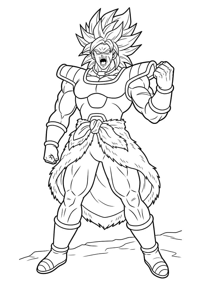 Broly per Bimbi da colorare