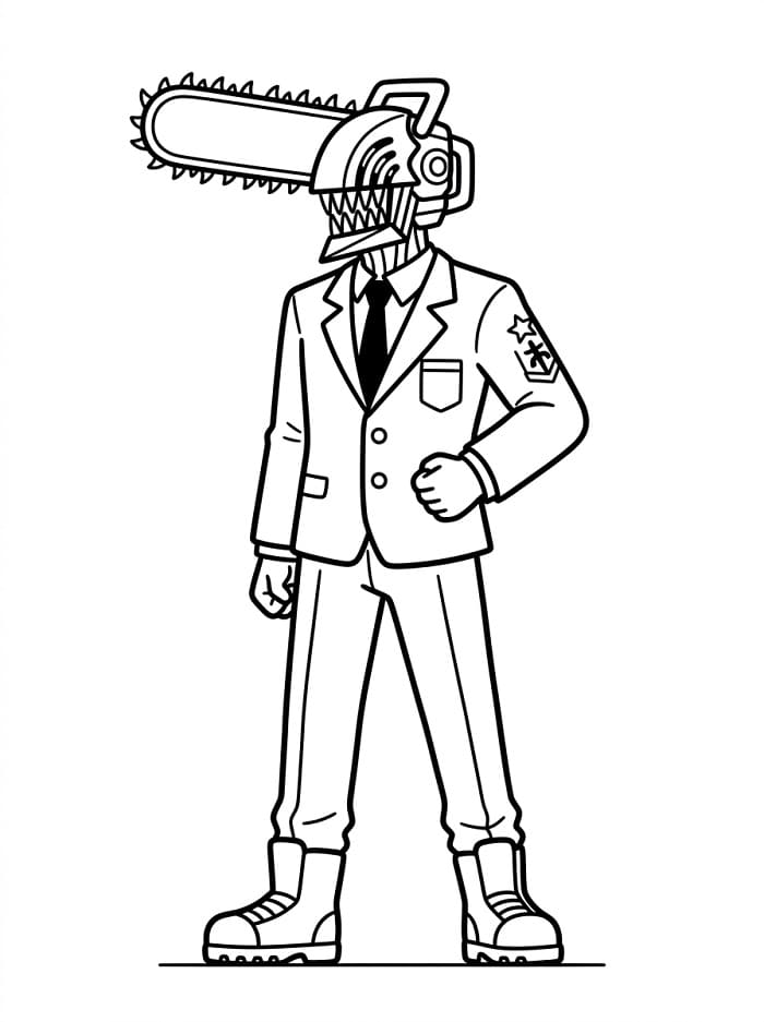Chainsaw Man per Bimbi da colorare