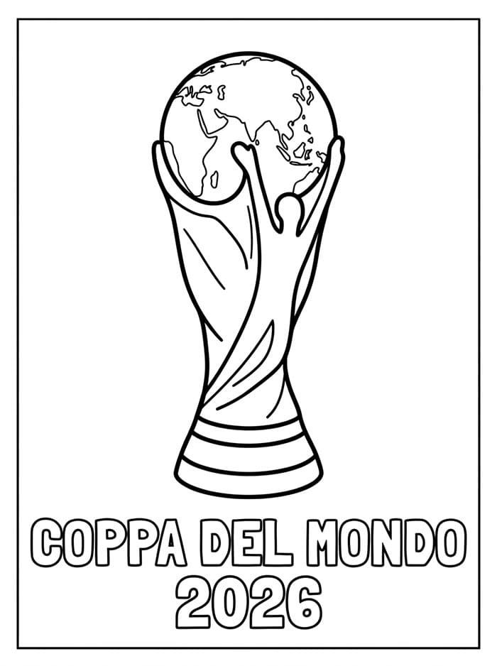 Coppa del Mondo 2026 Meravigliosa da colorare