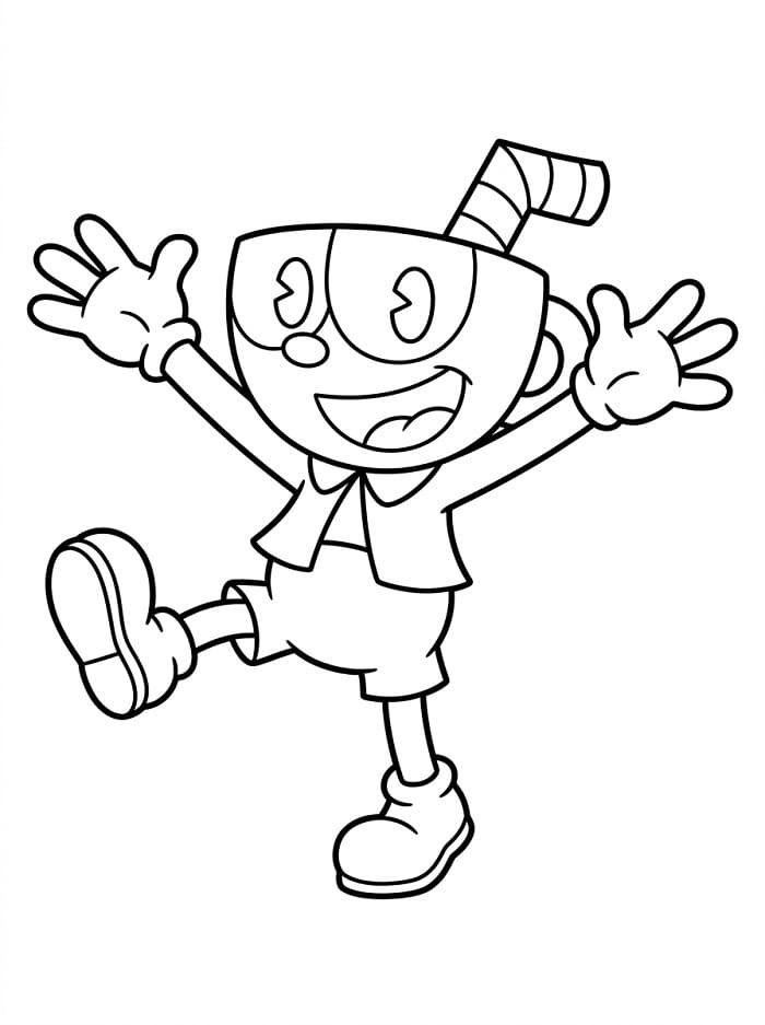 Cuphead Figo da colorare