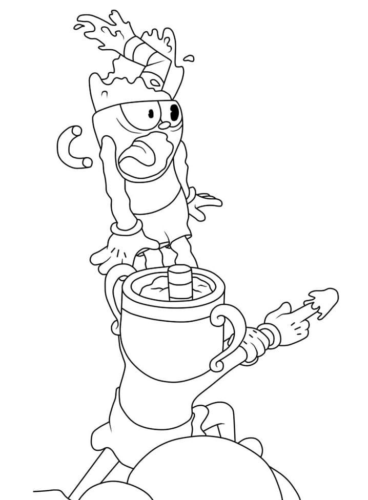 Cuphead Immagine Gratis da colorare