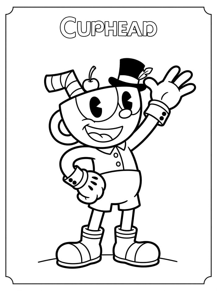 Cuphead Perfetto da colorare