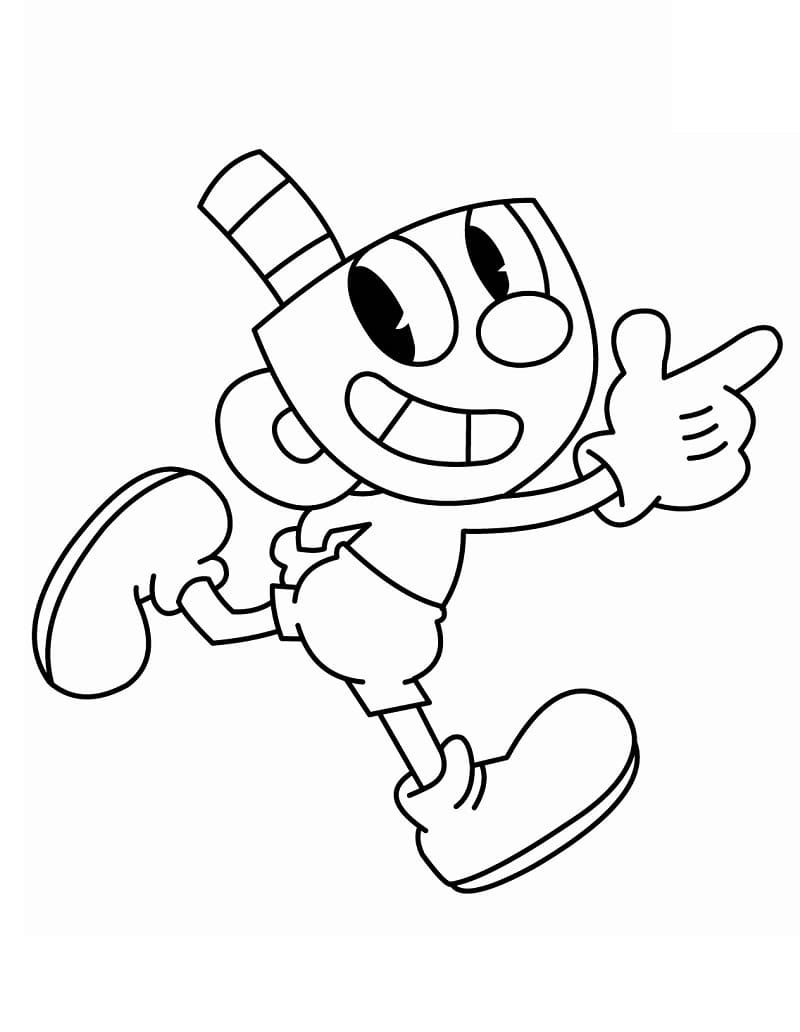 Cuphead Regalo da colorare