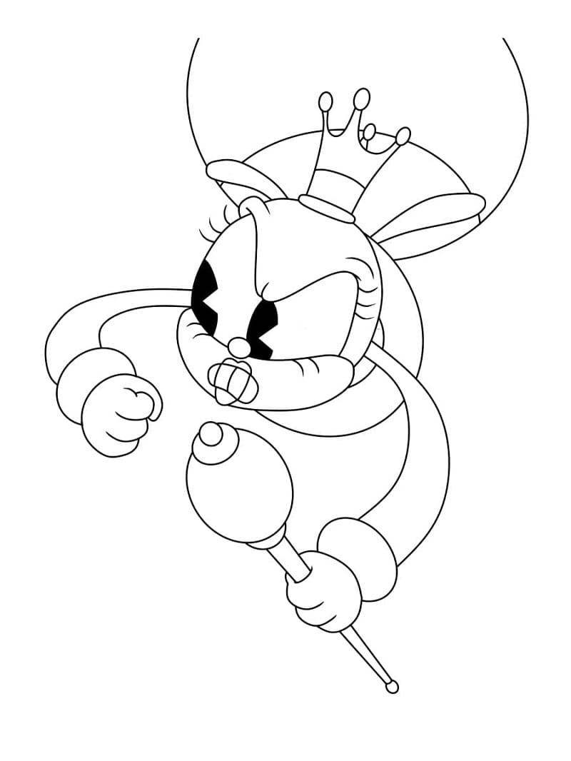 Cuphead Stampabile per Piccoli da colorare