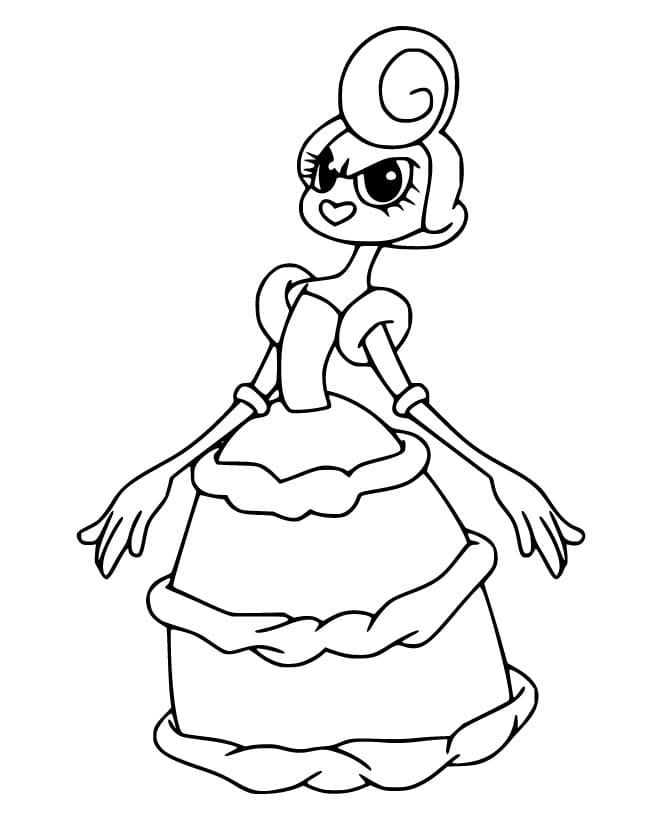 Cuphead per Bimbi di 1 Anno da colorare
