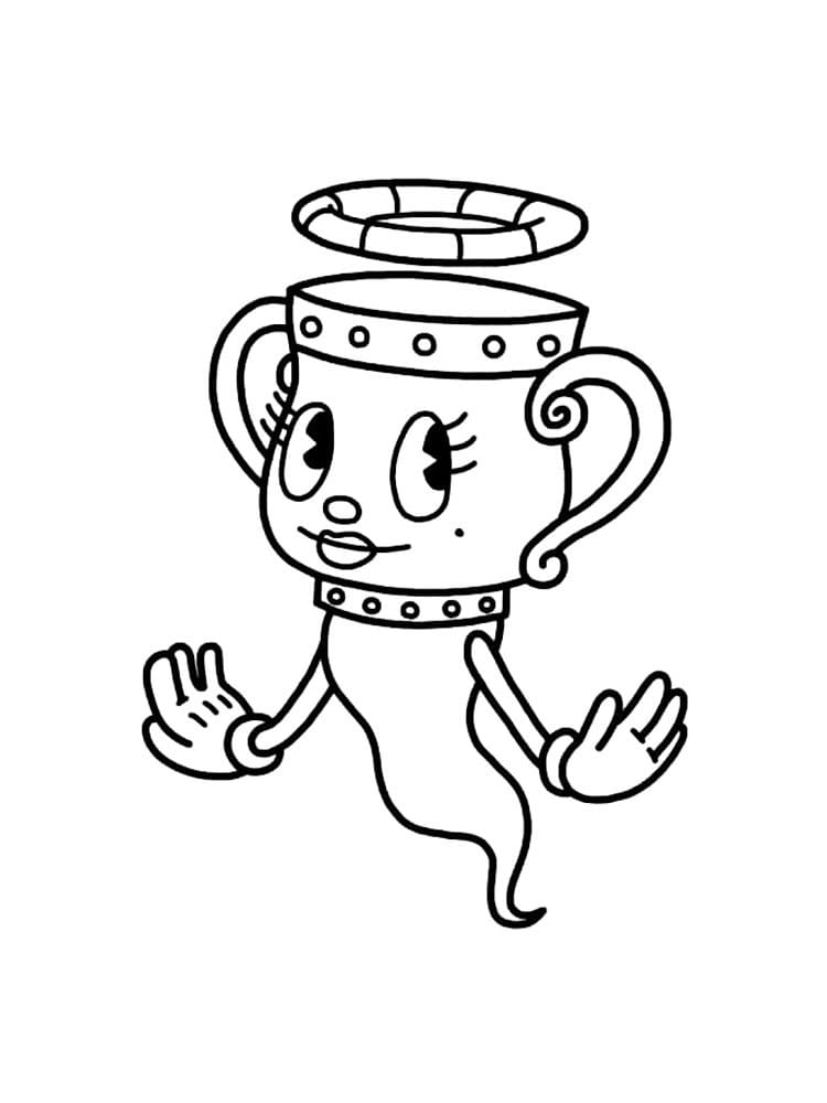 Cuphead per Bimbi di 3 Anni da colorare