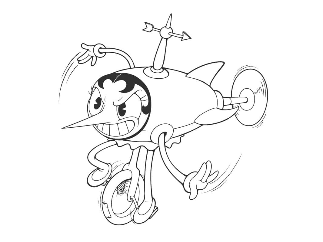 Cuphead per Bimbi da colorare