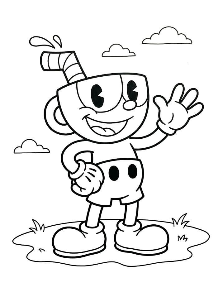 Gioco Cuphead da colorare