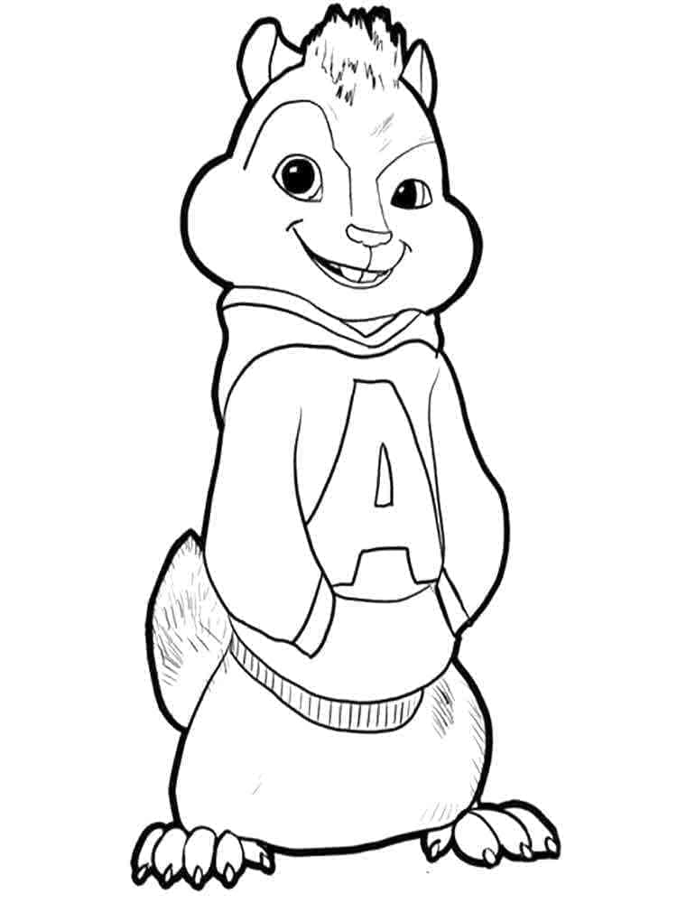 Alvin Superstar da colorare