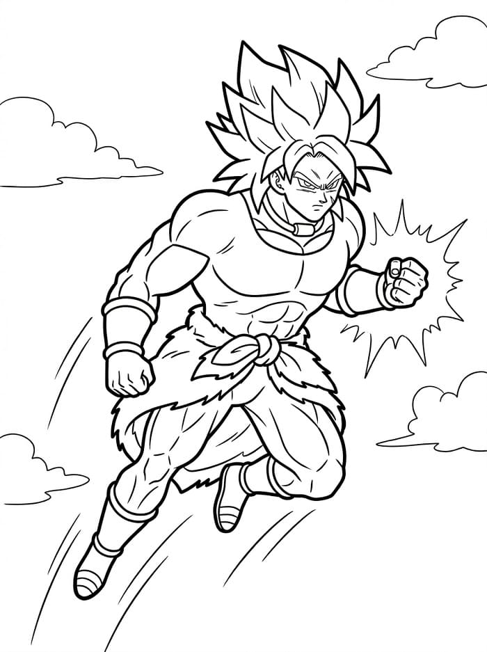 Gratis Broly Stampabile da colorare