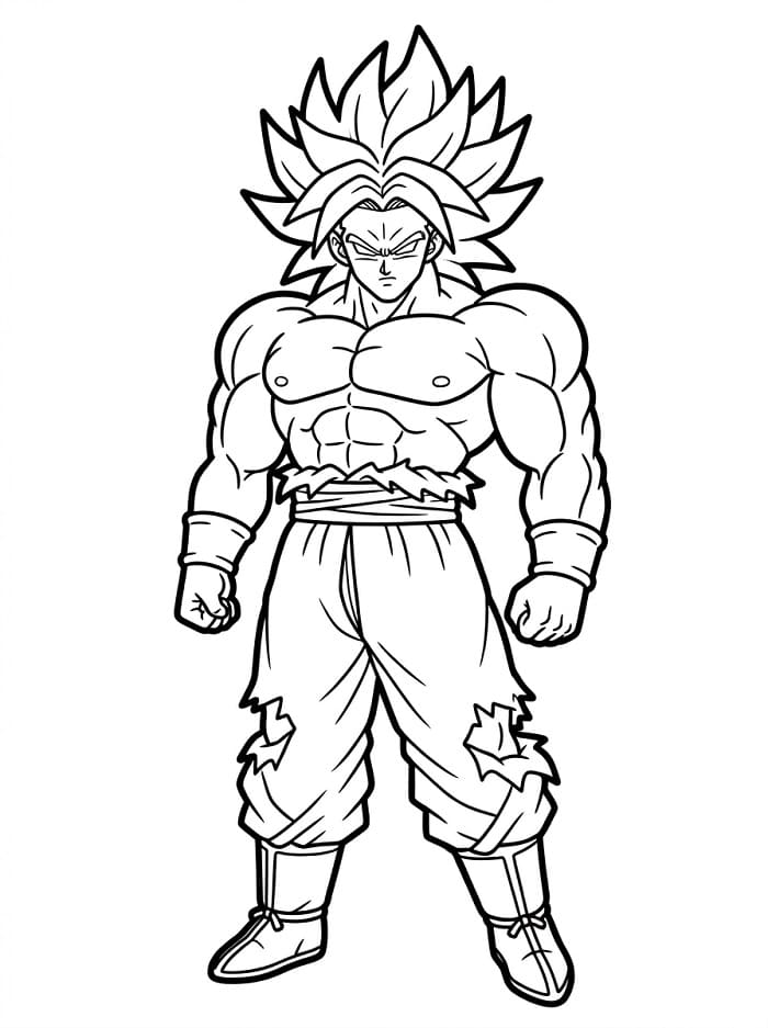 Gratis Broly da Stampare da colorare