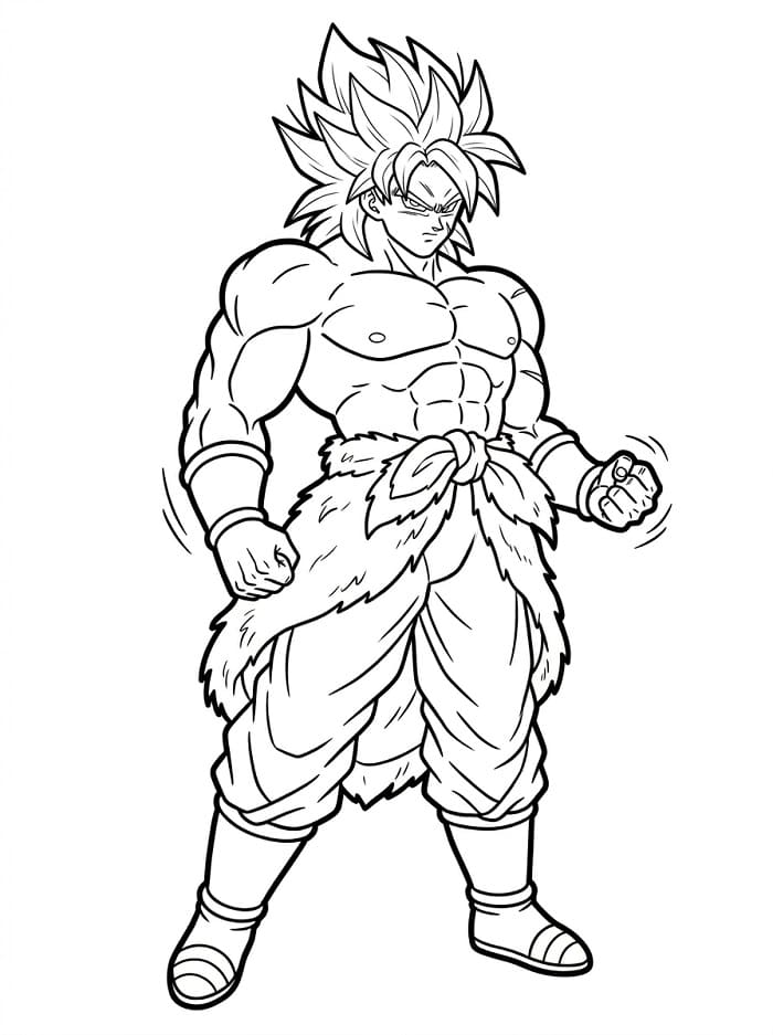 Gratis Broly per Bimbi da colorare