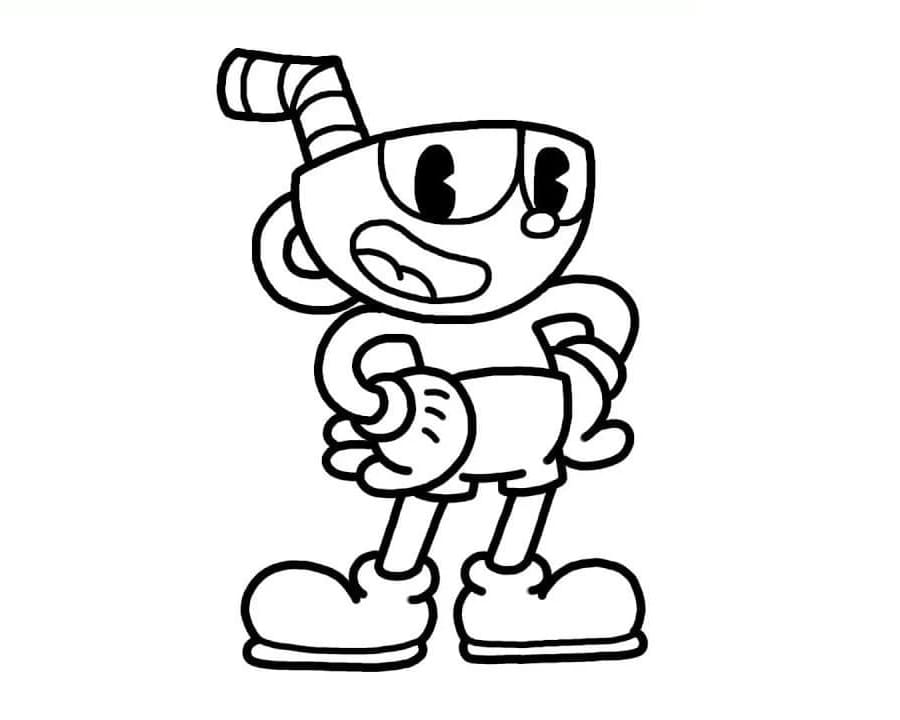 Gratis Cuphead Stampabile da colorare