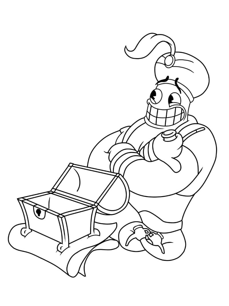 Gratis Cuphead da Stampare da colorare