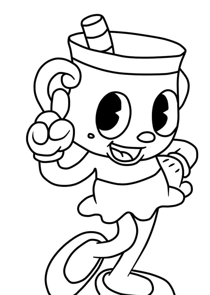 Gratis Cuphead per Bimbi da colorare