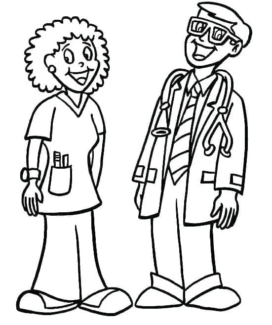 Gratis Dottore per Bimbi da colorare