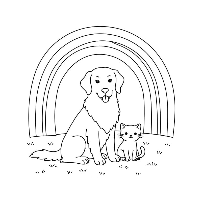 Gratis Golden Retriever da Stampare da colorare