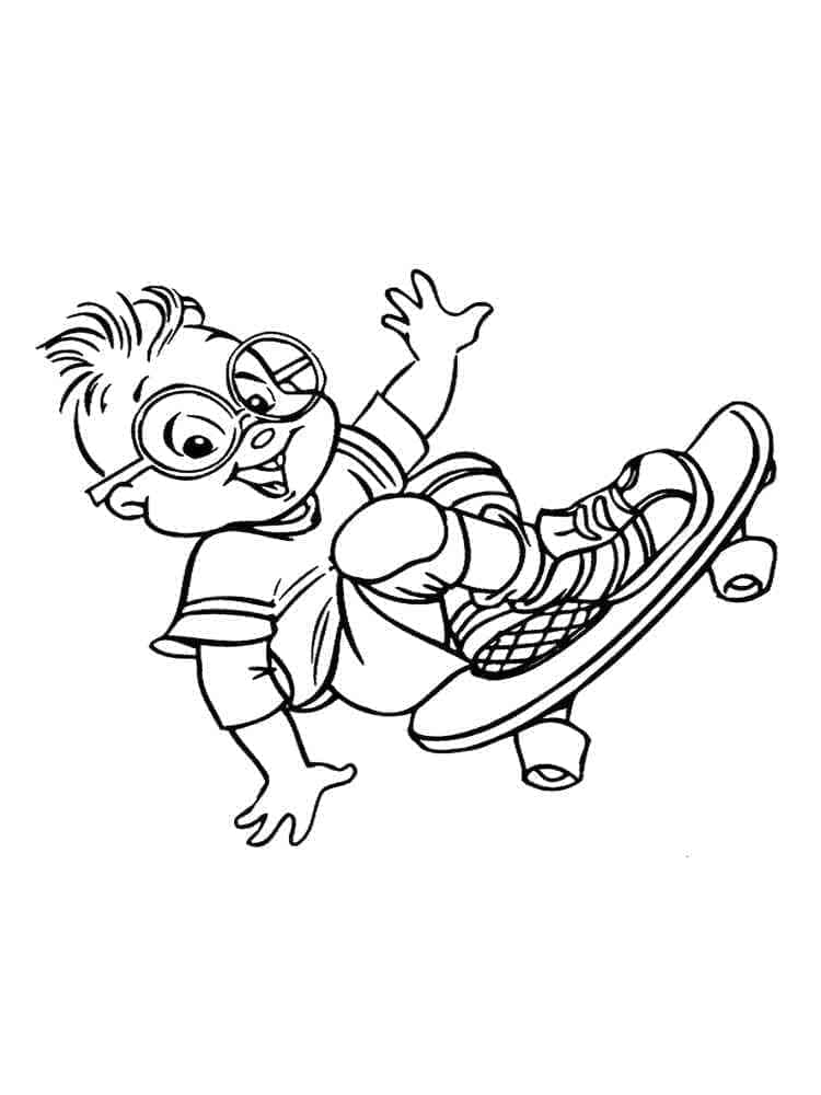 Gratis Immagine Alvin Superstar da colorare