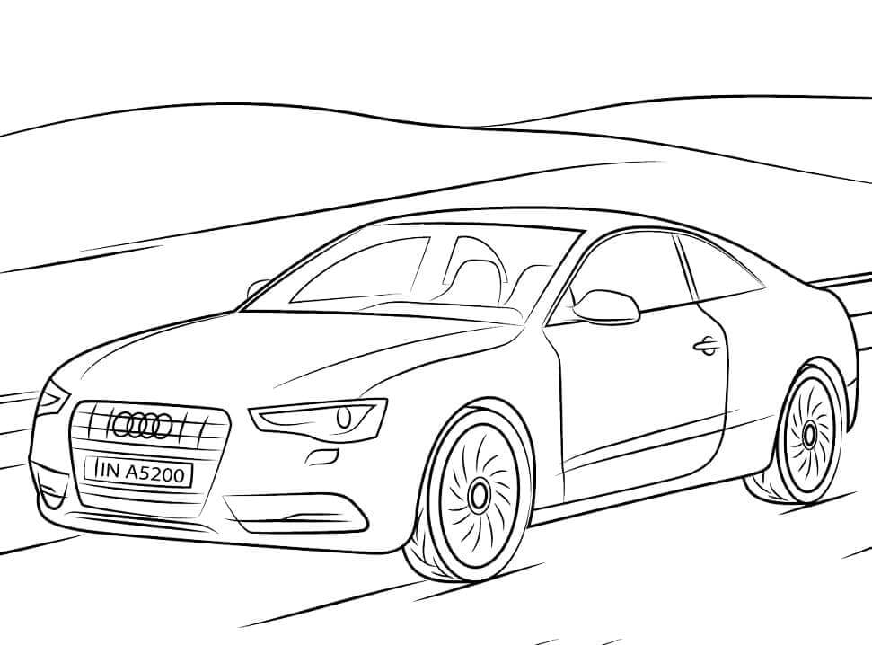 Gratis Immagine Audi da colorare