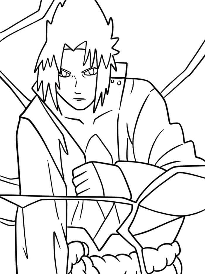 Gratis Immagine Sasuke da colorare