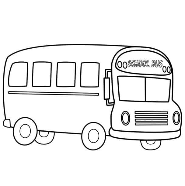 Gratis Immagine Scuolabus da colorare