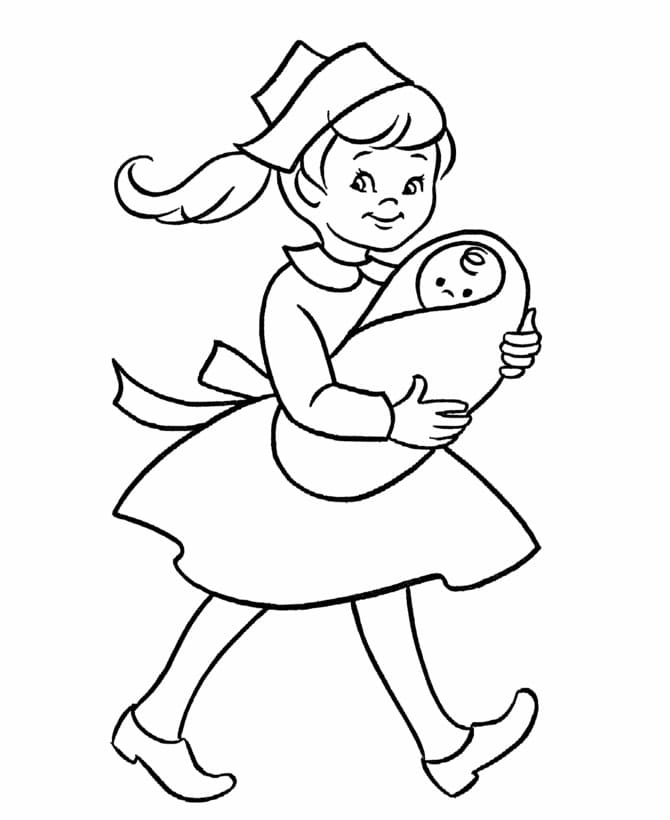 Gratis Infermiera per Bimbi da colorare