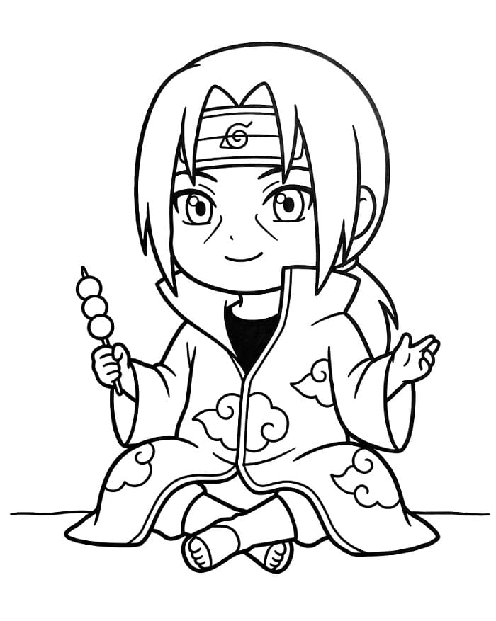 Gratis Itachi Stampabile da colorare