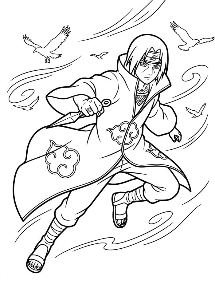 Gratis Itachi per Bimbi da colorare