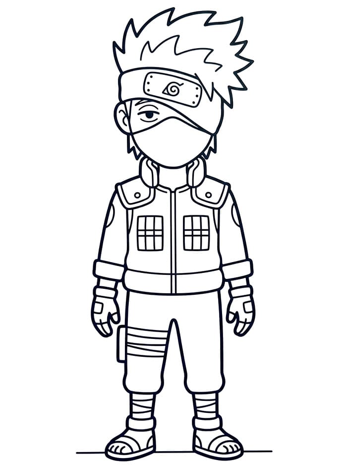 Gratis Kakashi Stampabile da colorare
