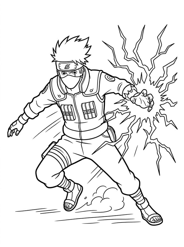 Gratis Kakashi da Stampare da colorare