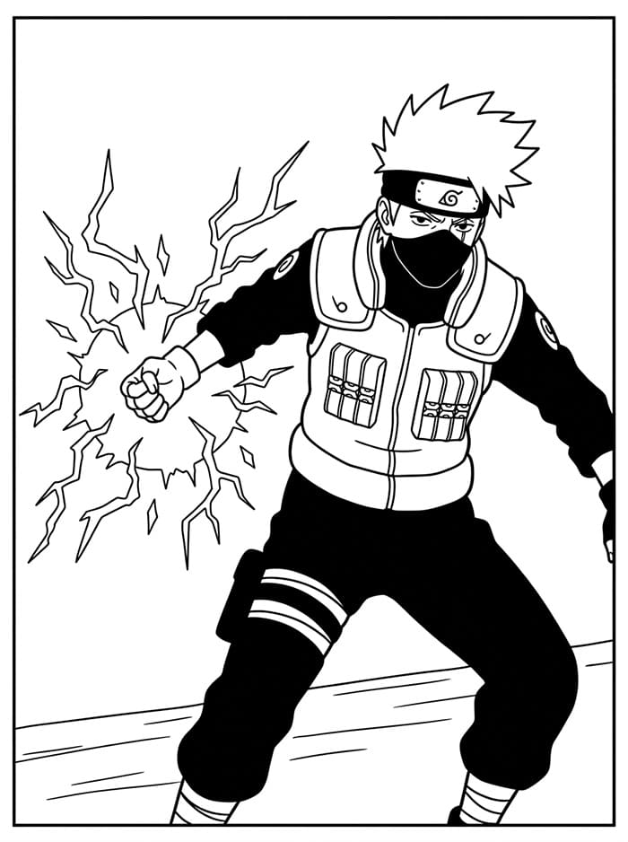 Gratis Kakashi per Bimbi da colorare