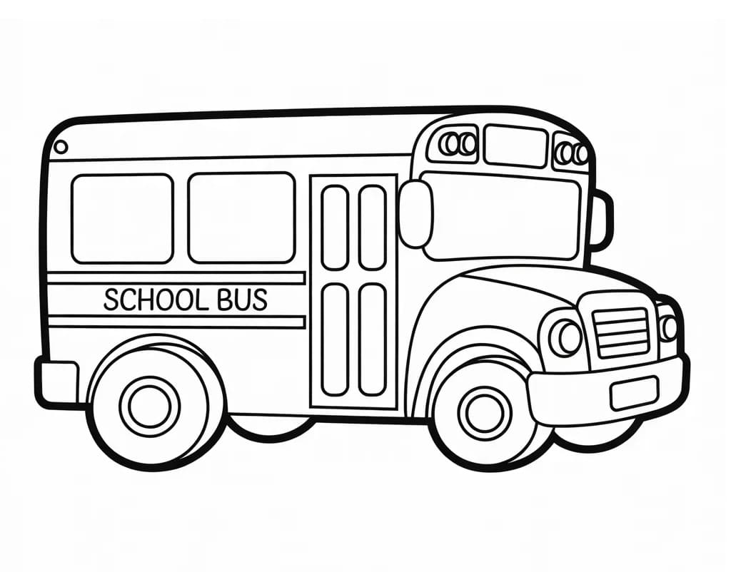 Gratis Scuolabus da Stampare da colorare