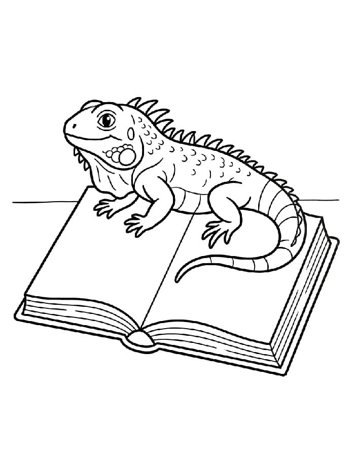 Iguana Gratis Stampabile da colorare