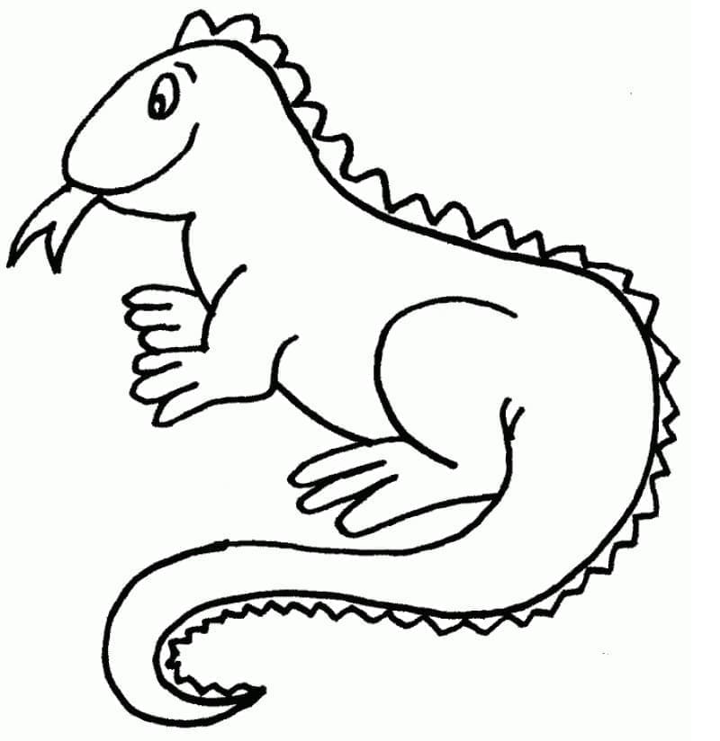 Iguana Immagine Stampabile da colorare