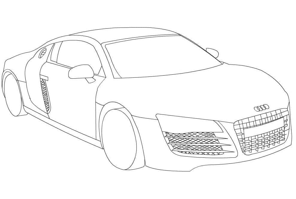 Immagine Audi da colorare