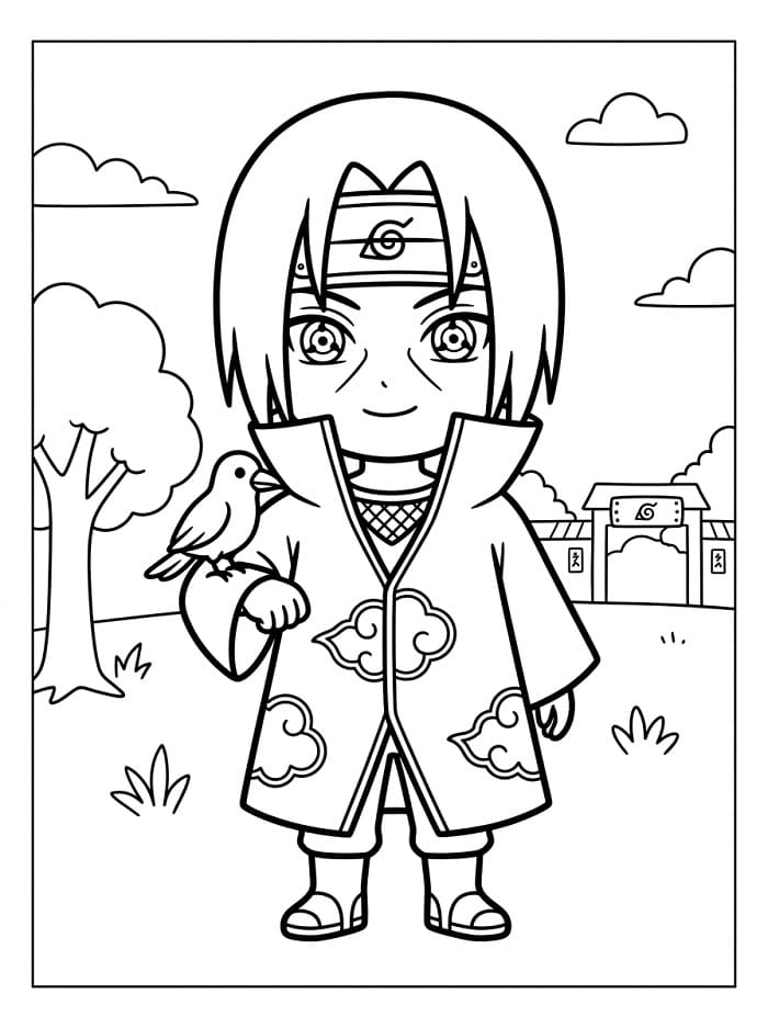 Immagine Itachi da colorare