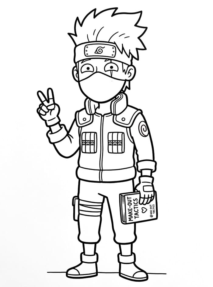 Immagine Kakashi da colorare