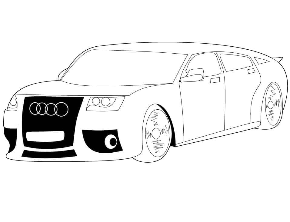 Immagine Stampabile Audi da colorare