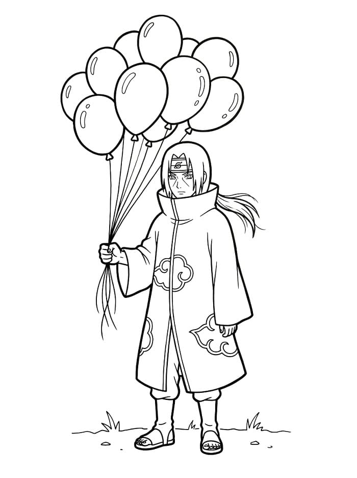 Immagine Stampabile Itachi da colorare