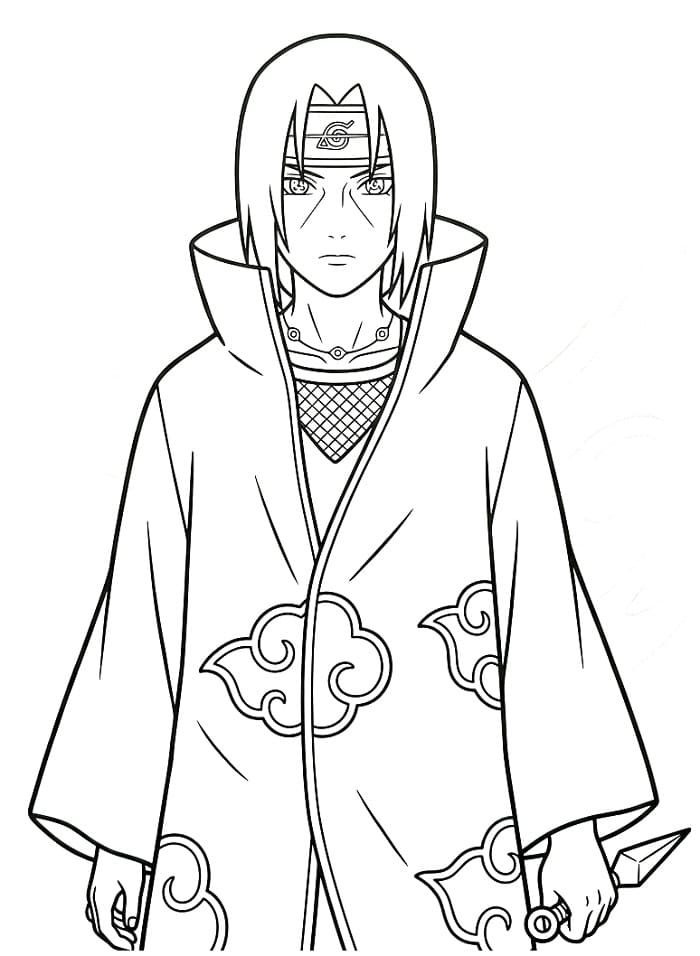Itachi Fantastico da colorare