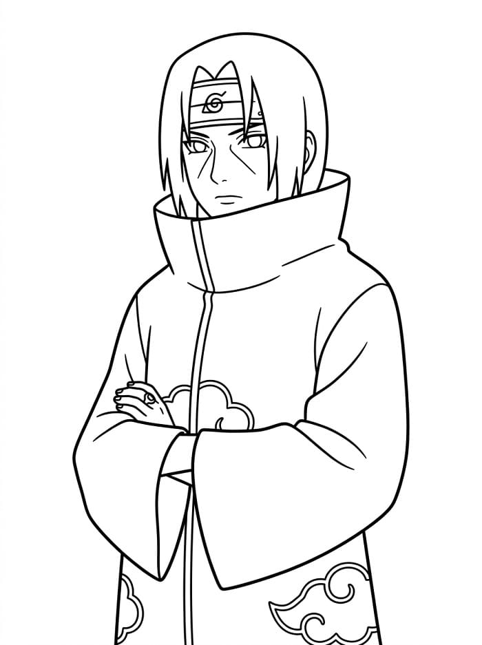 Itachi Figo da colorare