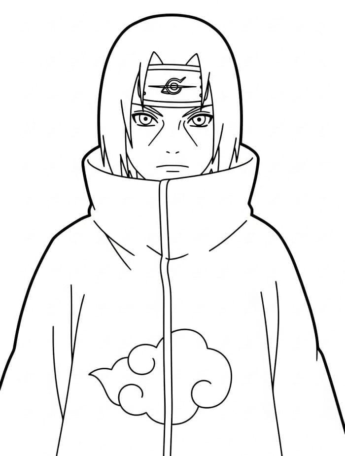 Itachi Gratis per Bambini da colorare